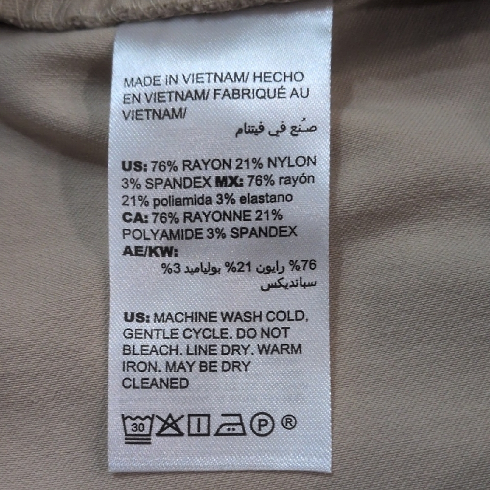 Chico's Tan Slim Leg Pants - Picture 7 of 7